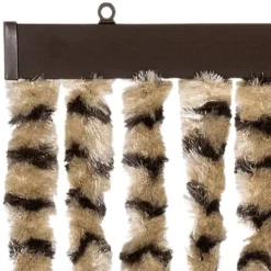 Insektmiddel & Dyreafvisende Middel^Flueforhæng i chenille - Dørgardin til insektbeskyttelse | Farve: Beige og Brun | Størrelse: 100x230 cm