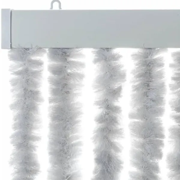 Flueforhæng i chenille - Dørgardin | Størrelse: 90x220 cm | Farve: Grå Insektmiddel & Dyreafvisende Middel