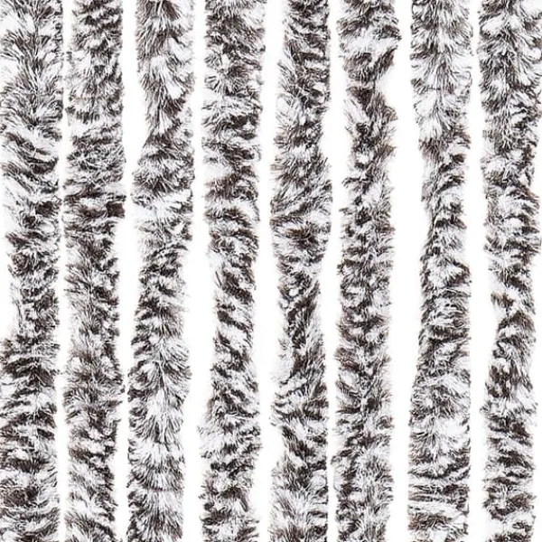Insektmiddel & Dyreafvisende Middel^Flueforhæng i chenille - Dørgardin til insektbeskyttelse | Farve: Brun og Beige | Størrelse: 100x200 cm