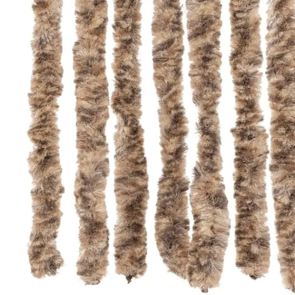 Insektmiddel & Dyreafvisende Middel^Flueforhæng i chenille - Insektgardin | Farve: Beige og mørkebrun | Størrelse: 56x185 cm