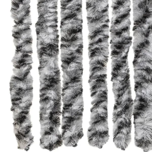 Insektmiddel & Dyreafvisende Middel^Flueforhæng i chenille - Insektgardin | Størrelse: 1118x220 cm | Farve: Grå, Sort-Hvid
