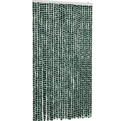 Best Flueforhæng i chenille - Insektgardin | Farve: Grøn/Hvid | Størrelse: 118x220 cm Insektmiddel & Dyreafvisende Middel