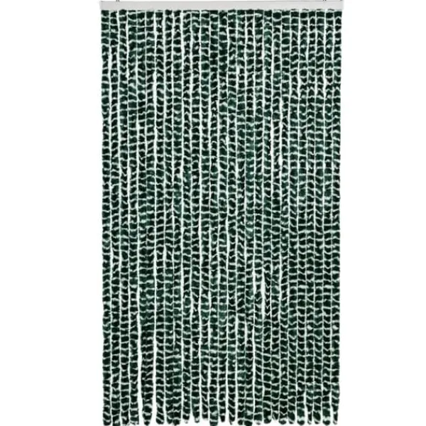Best Flueforhæng i chenille - Insektgardin | Farve: Grøn/Hvid | Størrelse: 118x220 cm Insektmiddel & Dyreafvisende Middel