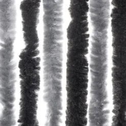 Insektmiddel & Dyreafvisende Middel^Flueforhæng 100x220 cm - Insektgardin i chenille | Farve: Grå/Svarte