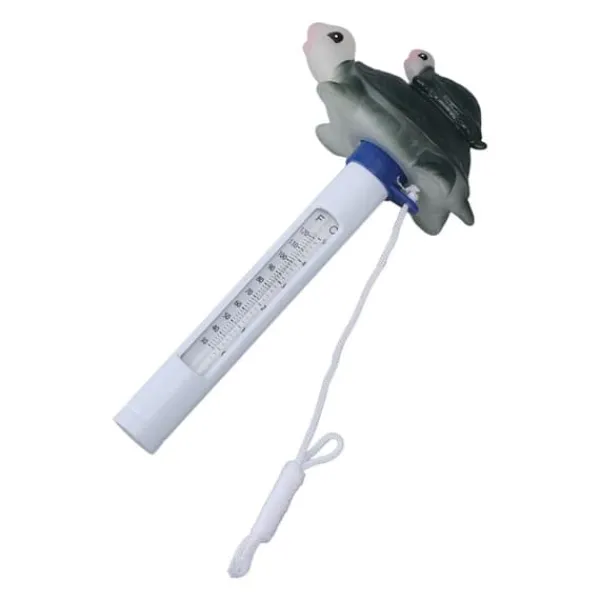 Sale Flydende pooltermometer Vandtæt tegneserievandskildpaddeform Svømmebassintermometer til indendørs udendørs spabade Pool- & Spatilbehør