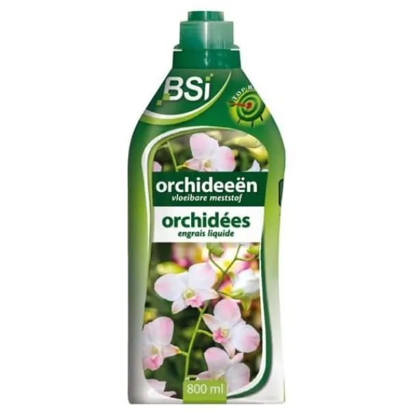 Clearance Flytande gödningsmedel för orkidéer - BSI - Stimulerar blomningen - Med spårämnen och kelater - 800 ml Gødningsmidler