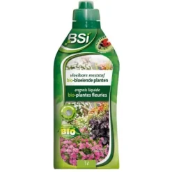 Gødningsmidler^Flytande organisk gödsel för blommande växter - BSI - Stimulerar blomningen - Med spårämnen 1L - UAB