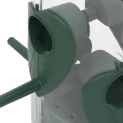 Til Fugle & Småvildt^Foderautomater til fugle 3 stk. - Elegant design | Farve: Mørkegrøn | Størrelse: 17x17x32 cm