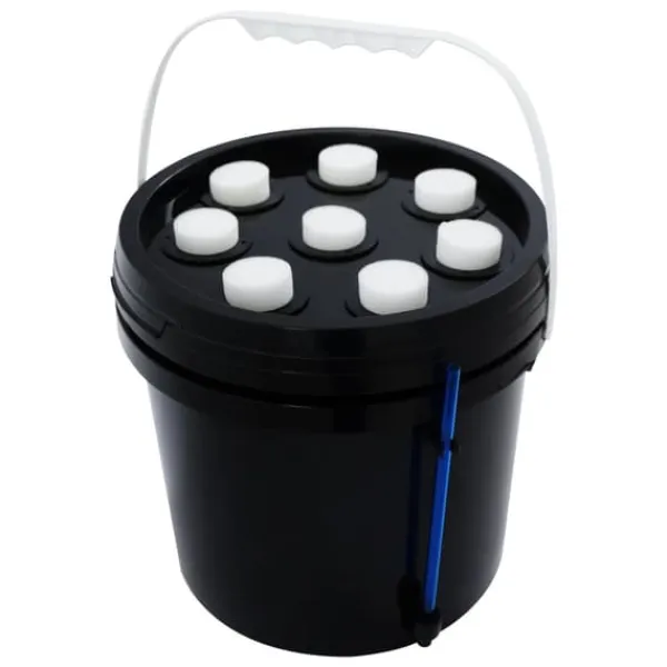 Sale Fogponics hydroponisk system - Indendørs plantesæt - 8 plantepladser - Automatisk tågecyklus - Timer 60/30 min - 12–24 V DC - 27×27×29 cm - Sort Kit Til Plante- & Urtedyrkning