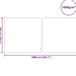 Springvand & Damme^Foldbar damfleece til have - Beskytter damme og vandfunktioner | Farve: Grå | Størrelse: 1 x 10 m