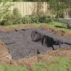 Best Foldbar damfleece til haven - Hold dit damområde rent | Størrelse: 1 x 25 m | Farve: Grå Springvand & Damme