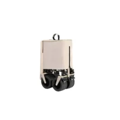 New Foldbar havevogn med 100 kg kapacitet, robust 300L transportvogn med store terrængående hjul og drikkeholder - beige Haveværktøj