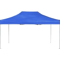 Telte & Lysthuse^Foldbart festtelt aluminium - Professionelt partytelt | Størrelse: 4,5x3 m | Farve: Blå