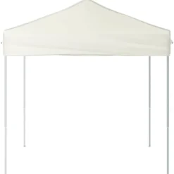 Telte & Lysthuse^Foldbart festtelt 2x2 m - UV-resistent og vandafvisende | Farve: Creme