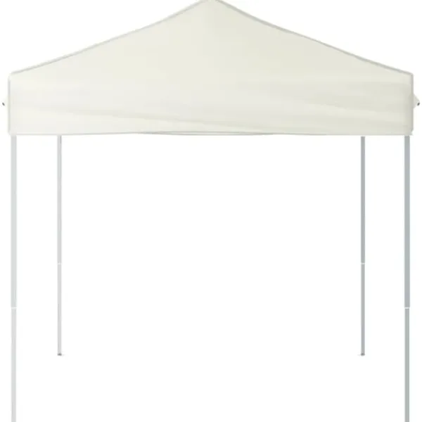 Telte & Lysthuse^Foldbart festtelt 2x2 m - UV-resistent og vandafvisende | Farve: Creme