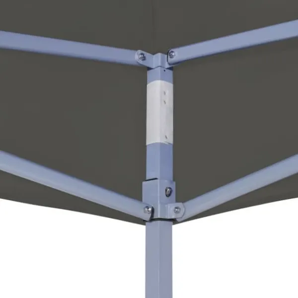 Telte & Lysthuse^Foldbart festtelt 2x2 m - UV-bestanding & vandafvisende | Farve: Antracitgrå