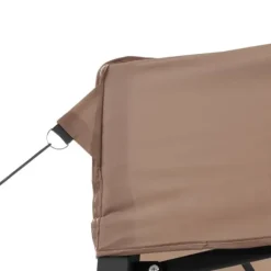 Telte & Lysthuse^Foldbart pop op-festtelt - Ideelt til udendørs begivenheder | Farve: Brun | Størrelse: 410x279x315 cm