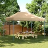 Telte & Lysthuse^Foldbart pop up-festtelt - Ideelt til udendørs begivenheder | Farve: Beige | Størrelse: 410x279x315 cm