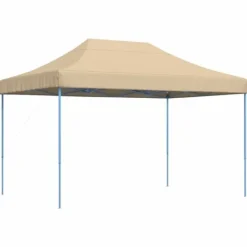 Telte & Lysthuse^Foldbart pop up-festtelt - Ideelt til udendørs begivenheder | Farve: Beige | Størrelse: 410x279x315 cm