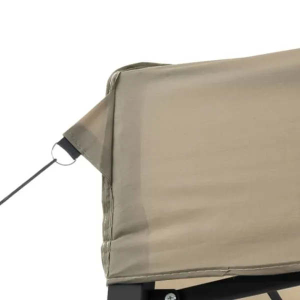 New Foldbart pop up-festtelt med 3 sidevægge - Gråbrun | Størrelse: 300x300 cm Telte & Lysthuse