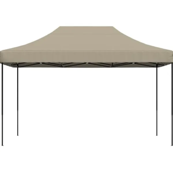 Telte & Lysthuse^Foldbart pop up-festtelt 440x292x315 cm - Ideelt til udendørs begivenheder | Farve: Gråbrun