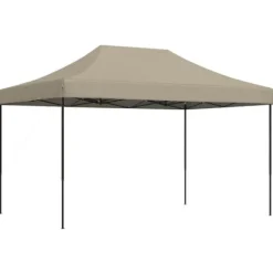 Telte & Lysthuse^Foldbart pop up-festtelt 440x292x315 cm - Ideelt til udendørs begivenheder | Farve: Gråbrun