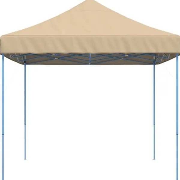 Telte & Lysthuse^Foldbart pop up-festtelt 440x292x315 cm | Farve: Beige