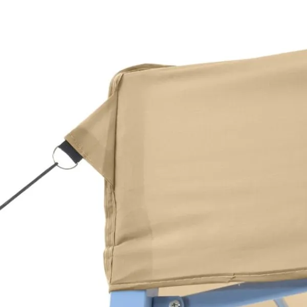 Telte & Lysthuse^Foldbart pop-up festtelt med 4 sidevægge | Farve: Beige | Størrelse: 3x3 m