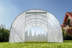 Discount Folie tunnel drivhus med vinduer 600 x 300 x 200 cm Hvid Drivhus