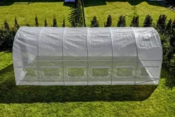 Discount Folie tunnel drivhus med vinduer 600 x 300 x 200 cm Hvid Drivhus