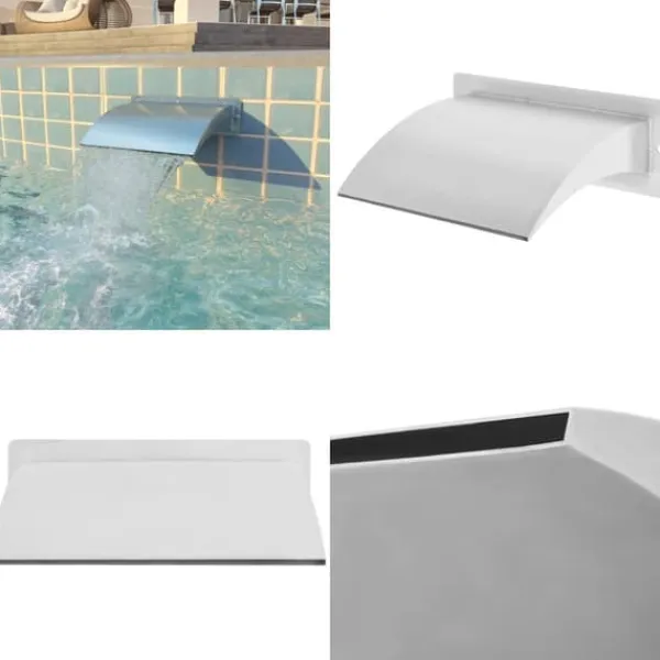 Online Fontæne til svømmebassin rustfrit stål 30x9x26 cm sølv - Vandfontæne Til Svømmebassin - Vandfontæne Til Svømmebassiner - Home & Living Springvand & Damme