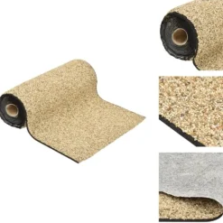 Springvand & Damme^Fontæner & havedamme – tilbehør - Living stenfolie 1000x40 cm naturligt sand