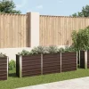 Plantningsbænke^Forhøjet plantekasse i galvaniseret stål - Dybde 240x40x77 cm | Farve: Brun