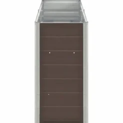 Plantningsbænke^Forhøjet plantekasse i galvaniseret stål - Dybde 240x40x77 cm | Farve: Brun