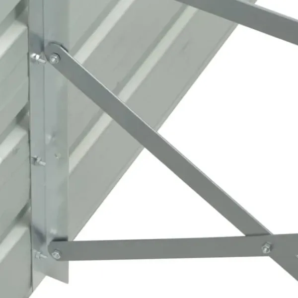 Best Forhøjet plantekasse i galvaniseret stål - Havemøbel | Størrelse: 480x80x77 cm | Farve: Brun Plantningsbænke