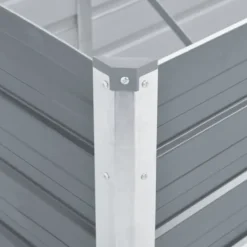 Forhøjet plantekasse 320x80x77 cm galvaniseret stål grå - Plantekasse - Plantekasser - Home & Living Krukker & Plantebeholdere