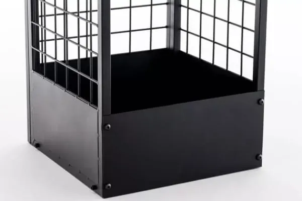 Tilbehør Til Brændeovne & Pejse^Forrest Firewood Rack - Black Metal, 40x40x120 cm
