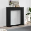 Pejse^Fortsat til pejs - Slidstærk hylde til LED-flamme | Farve: Sort | Størrelse: 100x20x100 cm