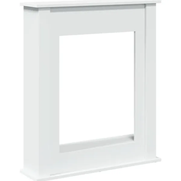 Sale Fortsats til pejs - Dekorativ hylde til LED-flamme | Mål: 75x20x87,5 cm | Farve: Hvid Pejse