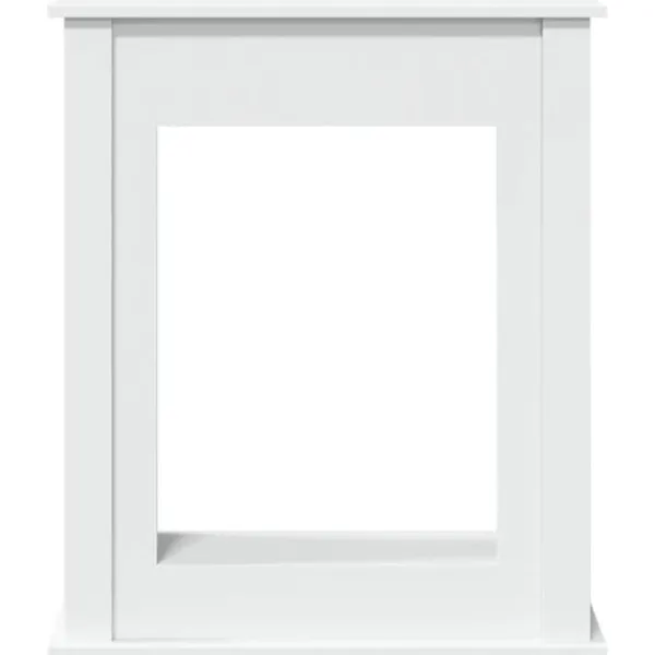 Sale Fortsats til pejs - Dekorativ hylde til LED-flamme | Mål: 75x20x87,5 cm | Farve: Hvid Pejse