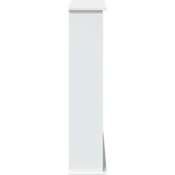 Sale Fortsats til pejs - Dekorativ hylde til LED-flamme | Mål: 75x20x87,5 cm | Farve: Hvid Pejse
