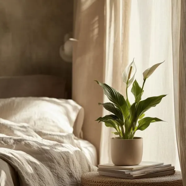 Krukkeplanter Indendørs^Fredslilje - Sæt med 4 - Spathiphyllum 'Torelli' - Højde 30-45cm - ⌀12cm