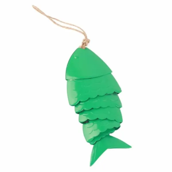 Sale Färgglada Koi Fish Wind Chimes Metallhantverk Utomhus takfot Hängande dekorationer Fish Wind Chime Vinddekoration