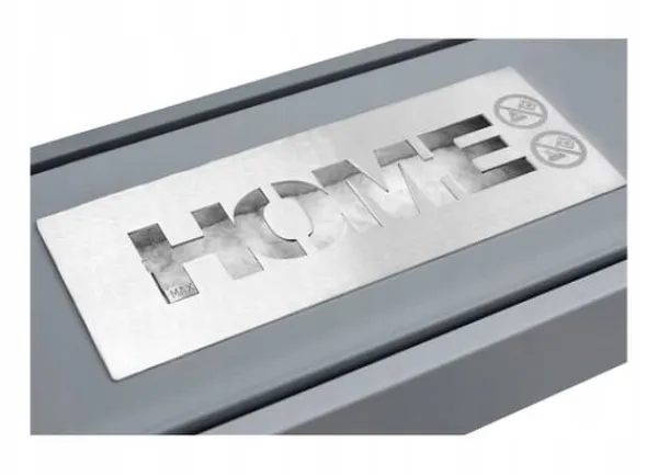 Brændeovne^Fritstående biopejs 36 x 18 x 22 cm Home Grå strukturmat