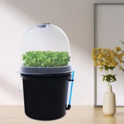Clearance Frøplantekasse, 12-24 VDC spændingsområde, maks. 3 A strøm, timercyklus 60 min TÆNDT/30 min SLUKKET, produktstørrelse 27x27x29 cm, vægt 1,32 kg Kit Til Plante- & Urtedyrkning
