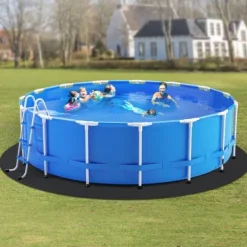 Pool- & Spatilbehør^21ft Rund Poolforingspude, Overjordisk Pool, Heavy Duty Poolmåtte, Langvarig, God Beskyttelse