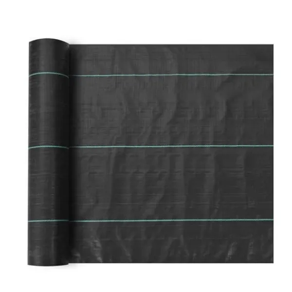 Haveduge^5FTx250FT Premium Ukrudtsbarriere, 5OZ Geotekstil til indkørsler, høj permeabilitet, effektiv ukrudtsbekæmpelse.