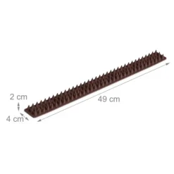 Best Fugleafvisende pigge, 2x49x4 cm, Brun, Plastik Insektmiddel & Dyreafvisende Middel