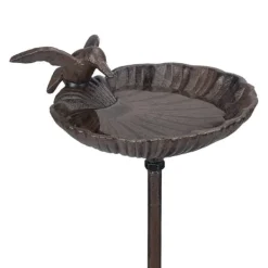 Til Fugle & Småvildt^Fuglebad, Støbejern, 100x14x16 cm, Brun