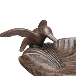 Til Fugle & Småvildt^Fuglebad, Støbejern, 100x14x16 cm, Brun